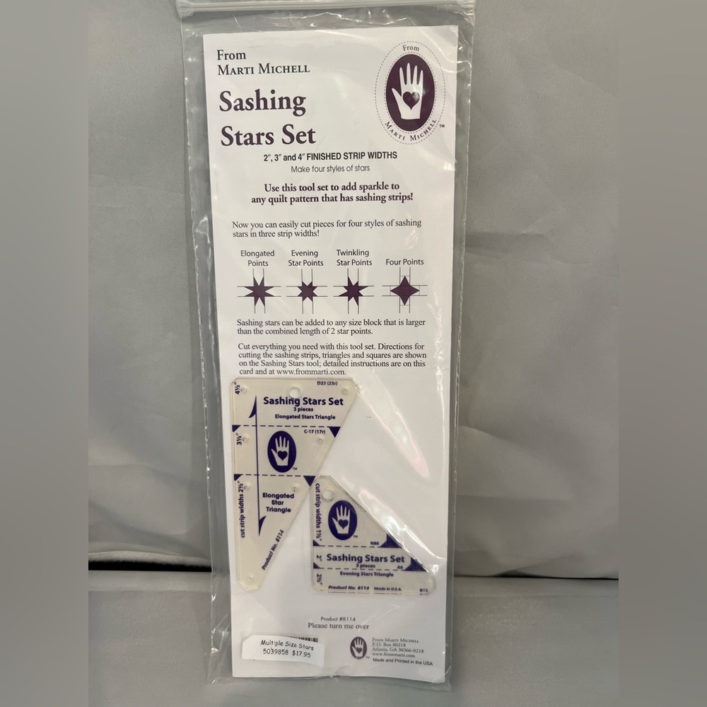 Sashing Stars Set - For Quilting